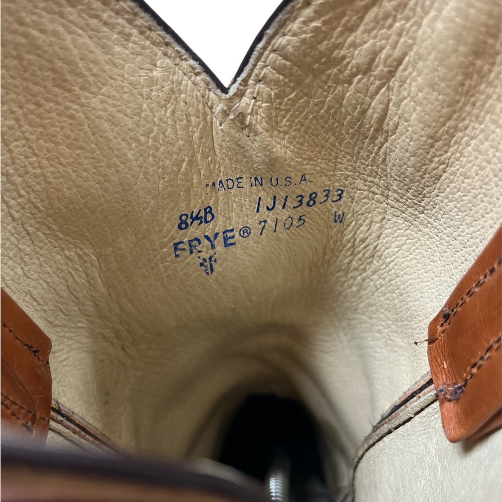 Frye Women's Brown Heeled Boots - Picture 6 of 7